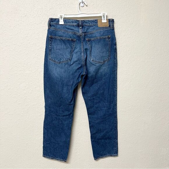 Rag & Bone Nina High Rise Ankle Cigarette Jeans Blue Denim Size 30 Buttonfly - Picture 3 of 7